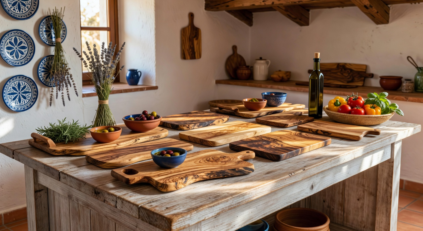 Tablas madera olivo